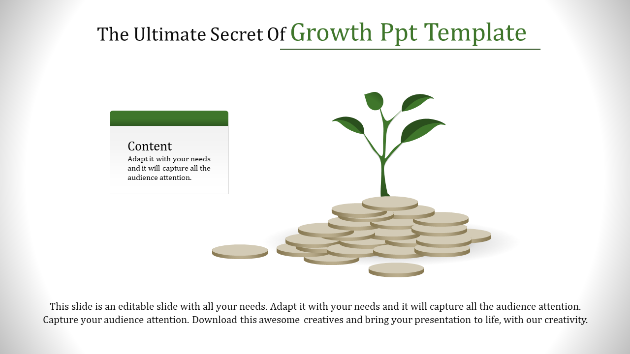 growth ppt template-The Ultimate Secret Of Growth Ppt Template